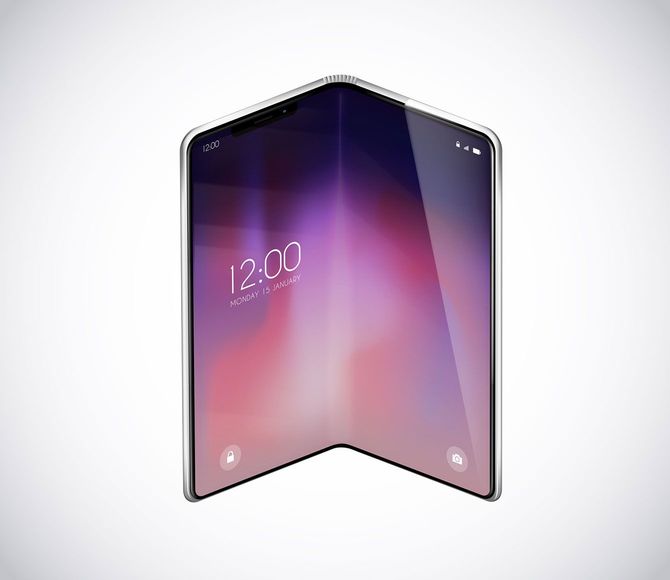 折り畳み式スマートフォンのイメージ