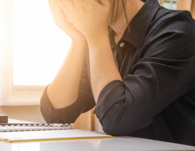 ストレスを抱えている人