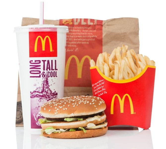 イギリスで販売されているビッグマックバリューミール