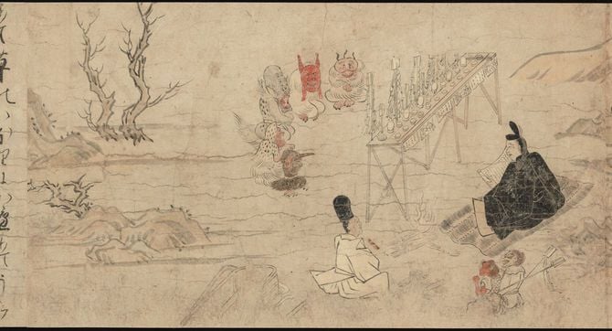 「不動利益縁起絵巻」に描かれた安倍晴明