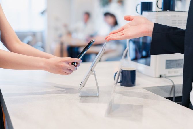 スマートフォンでの支払い