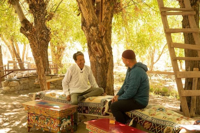 インタビューの様子