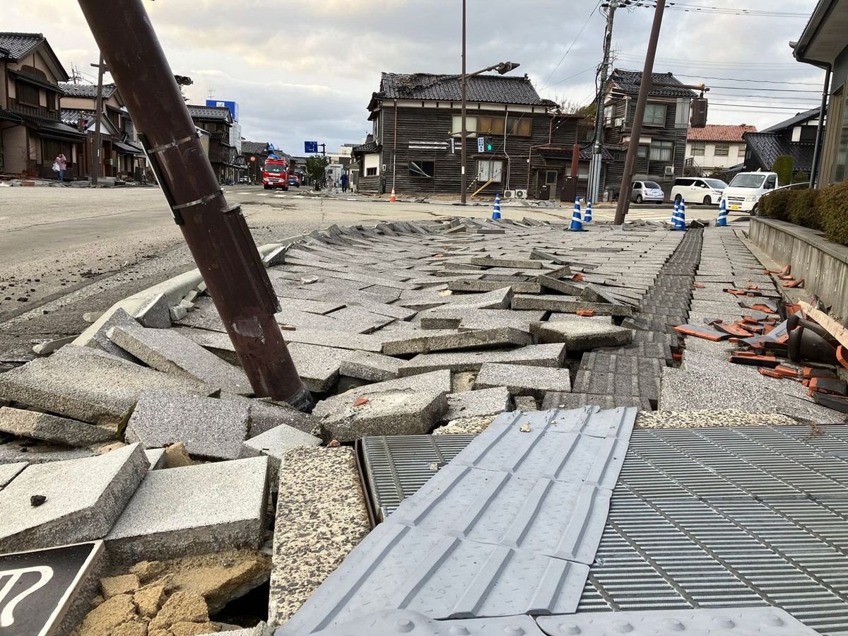 能登半島地震の被災地の様子2。