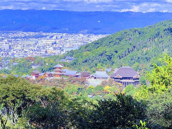 清水寺と京都市内