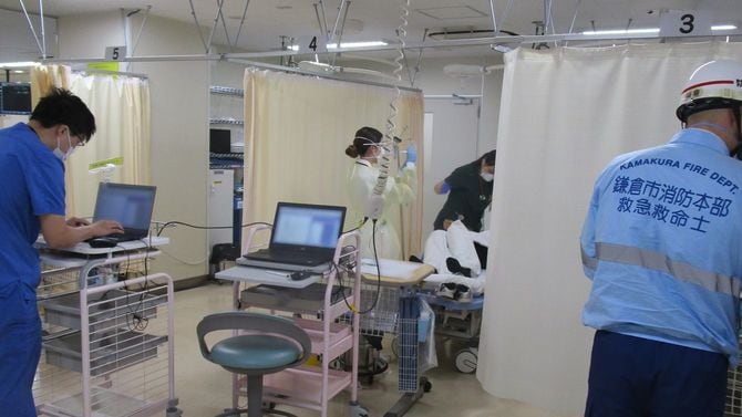 湘南鎌倉総合病院のERの様子