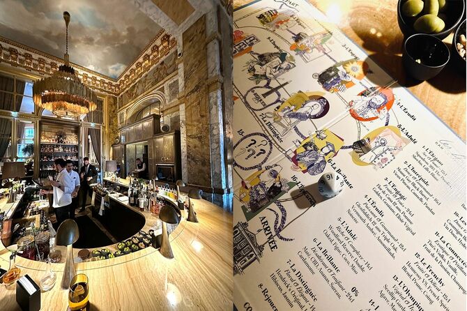 バー レ・アンバサドゥールズ」のU字カウンター