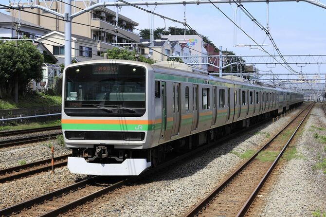 上野東京ラインの電車
