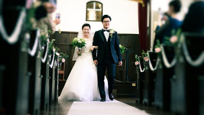 幸せな結婚式