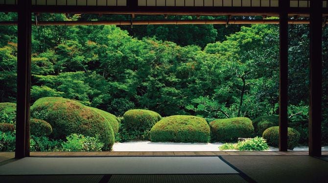 お寺の庭園