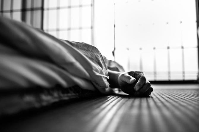 和室に敷かれた布団のイメージ