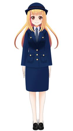 警察官姿の戸定梨香