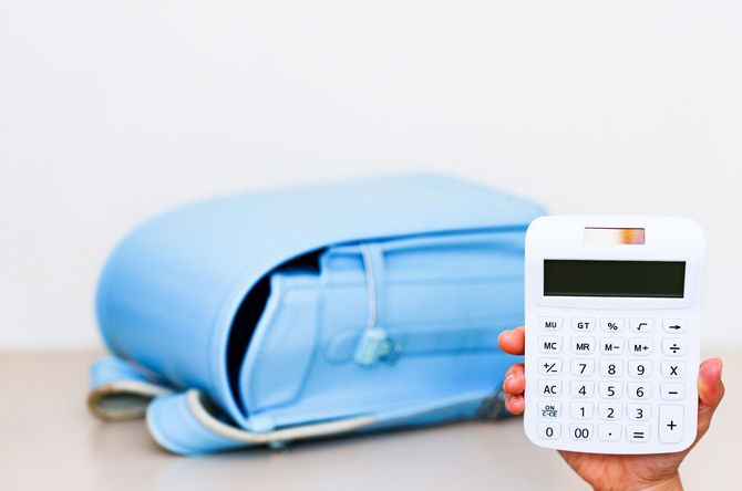 電卓とランドセル