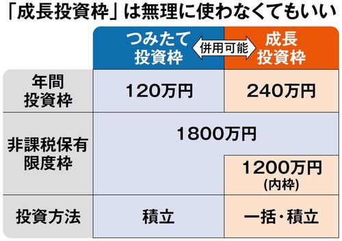 「成長投資枠」は無理に使わなくてもいい