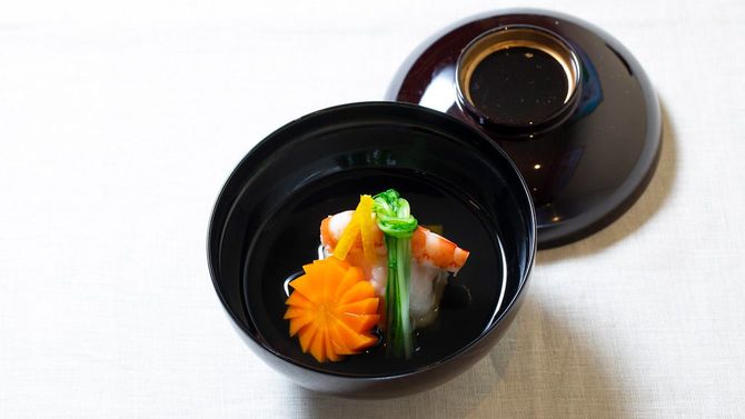 ワン選手の煮物椀