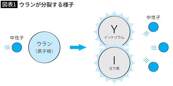 【図表1】 ウランが分裂する様子