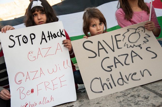 ガザ地区の子供たち