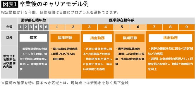 【図表】卒業後のキャリアモデル例