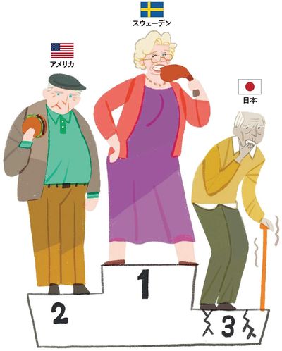 1位スウェーデン、2位アメリカ、3位日本