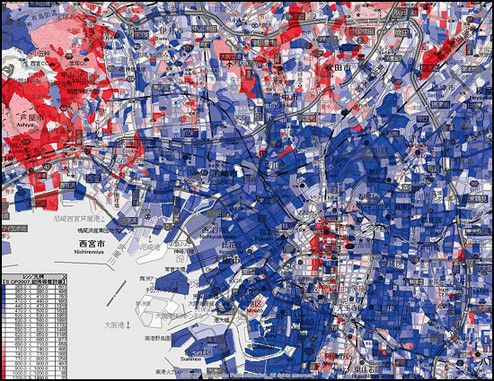 所得分布図【大阪】