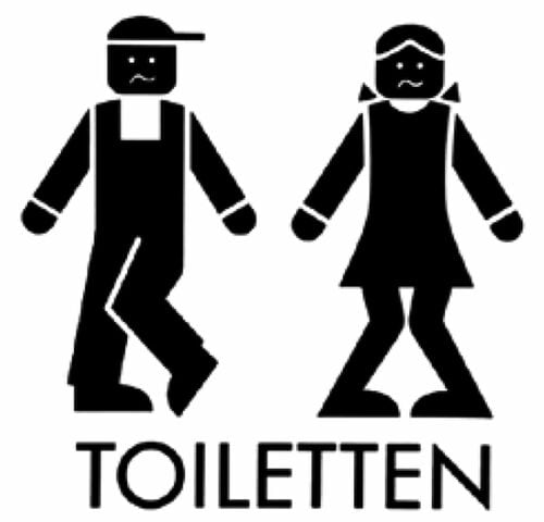 ドイツのトイレサイン