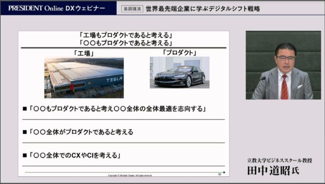 PRESIDENT Online DXウェビナーキャプチャ画像