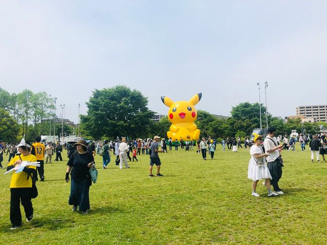 2024年、七北田公園を中心に仙台市内で開催されたポケモンGOフェスト