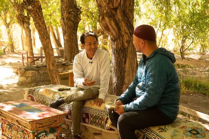 インタビューの様子