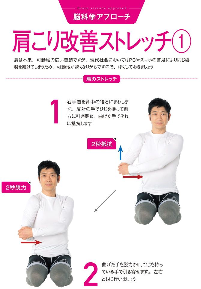 肩こり改善ストレッチ①