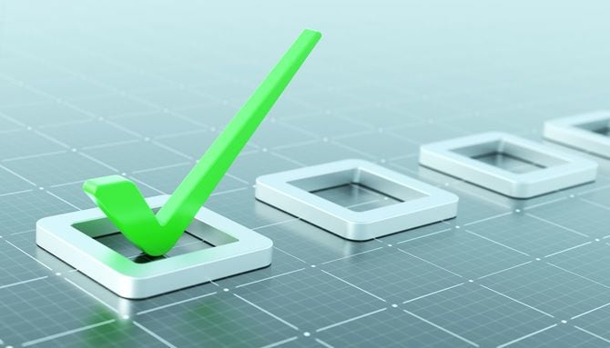 当てはまる項目にチェック