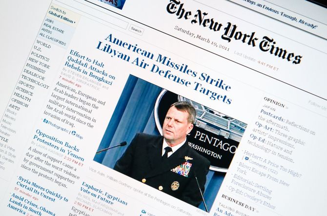 nytimes.com メインページ