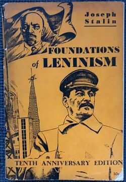 ヨセフ・スターリンの『Foundations of Leninism』の10周年記念英語版（画像＝Joseph Stalin／public domain／Wikimedia Commons）
