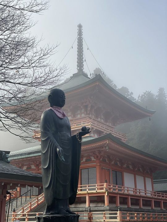 比叡山にある最澄ゆかりの法華総持院東塔。