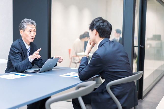 上司と部下の会議