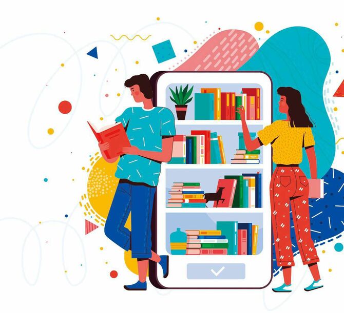 本を読むイラスト