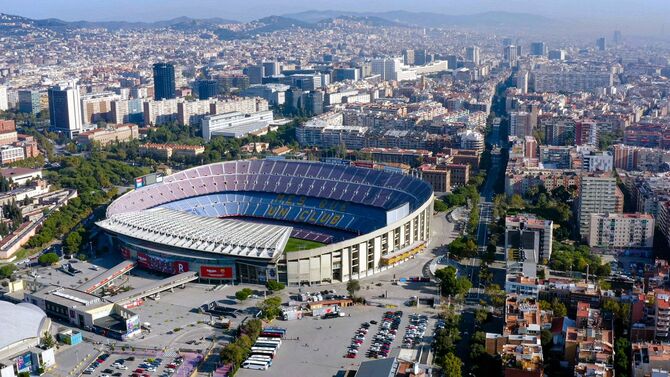 FCバルセロナの本拠地「カンプ・ノウ」（2019年11月撮影）