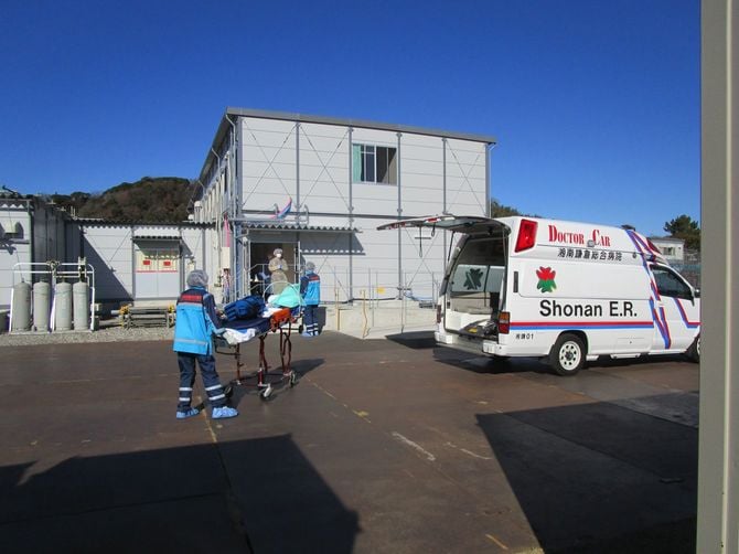 転院搬送の様子
