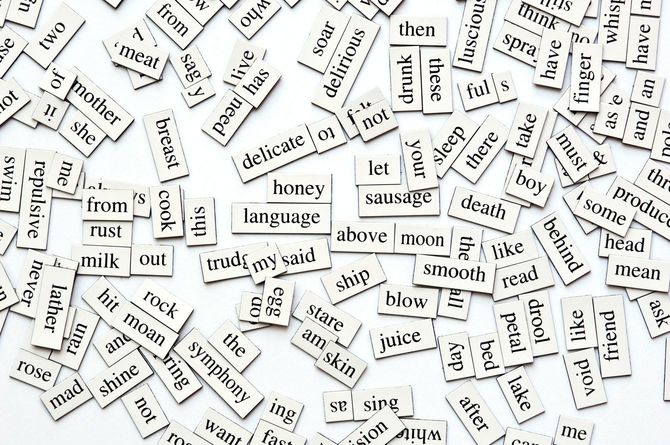 英単語のマグネット