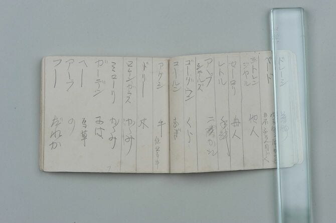 小泉セツが実際に書いた英単語帳