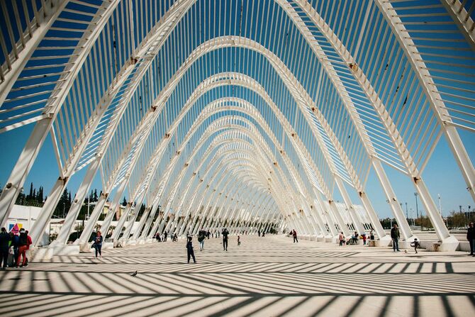 ギリシャのアテネで開催された2004年オリンピックのために建てられた構造物