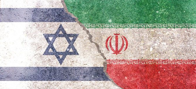 イスラエルとイランの国旗