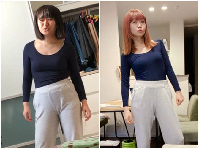 before→After　ダイエットにSNSを活用していたでぶみさん。プロからは知識を、ダイエット仲間からはやる気をもらうことで使い分けていたそう