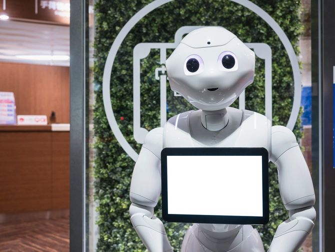 ロボットのペッパー