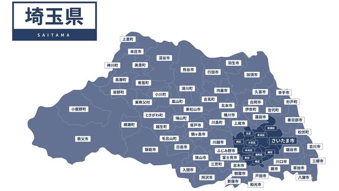 埼玉県の地図