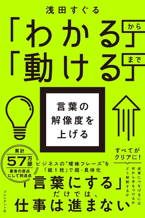 浅田すぐる『「わかる」から「動ける」まで 言葉の解像度を上げる』(プレジデント社)