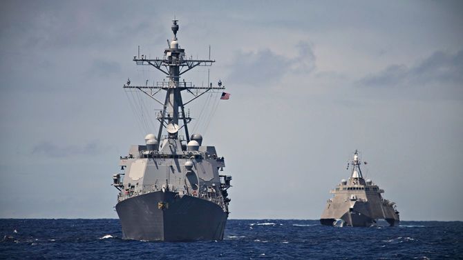 2014年の太平洋展開時の米軍駆逐艦
