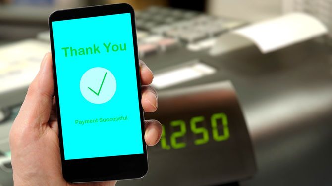 スマートフォンでキャッシュレス決済