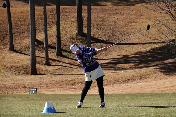 女子ゴルファーの笹原優美選手