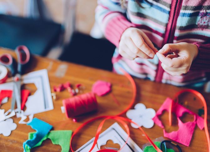 手芸のワークショップ