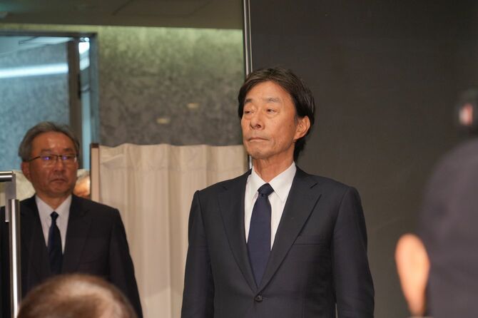 1月27日、港社長らが辞任を発表したフジテレビの会見