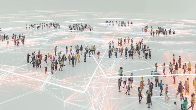 最新のテクノロジーでつながる人々